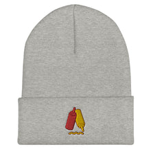 Load image into Gallery viewer, Ketchup & Mustard Condiments Embroidered Cuffed Beanie
