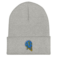 Load image into Gallery viewer, Melting Planet Earth Ice Cream Cone Embroidered Cuffed Beanie