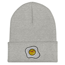 Load image into Gallery viewer, Kawaii Fried Egg Embroidered Cuffed Beanie