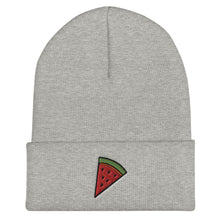 Load image into Gallery viewer, Watermelon Slice Embroidered Cuffed Beanie