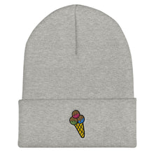Load image into Gallery viewer, Triple Ice Cream Scoop Cone Cuffed Beanie