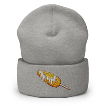 Load image into Gallery viewer, Elote Locos Corn Cob Embroidered Cuffed Beanie