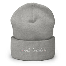 Load image into Gallery viewer, Eat Local Embroidered Cuffed Beanie