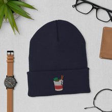 Load image into Gallery viewer, Instant Ramen Noodles Embroidered Cuffed Beanie