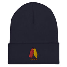 Load image into Gallery viewer, Ketchup & Mustard Condiments Embroidered Cuffed Beanie