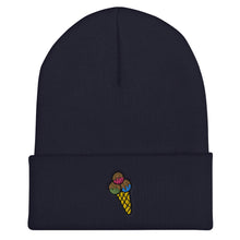 Load image into Gallery viewer, Triple Ice Cream Scoop Cone Cuffed Beanie