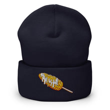 Load image into Gallery viewer, Elote Locos Corn Cob Embroidered Cuffed Beanie