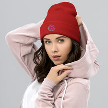 Load image into Gallery viewer, Sprinkle Donut Embroidered Cuffed Beanie