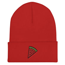 Load image into Gallery viewer, Watermelon Slice Embroidered Cuffed Beanie