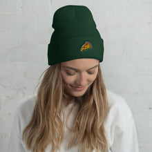 Load image into Gallery viewer, Pizza Slice Embroidered Cuffed Beanie Hat