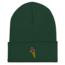 Load image into Gallery viewer, Triple Ice Cream Scoop Cone Cuffed Beanie