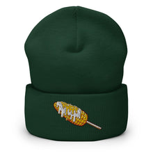 Load image into Gallery viewer, Elote Locos Corn Cob Embroidered Cuffed Beanie