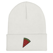 Load image into Gallery viewer, Watermelon Slice Embroidered Cuffed Beanie