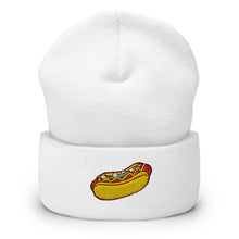 Load image into Gallery viewer, Hot Dog Embroidered Cuffed Beanie