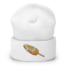 Load image into Gallery viewer, Elote Locos Corn Cob Embroidered Cuffed Beanie