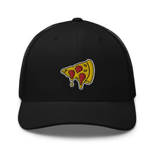 Load image into Gallery viewer, Drippy Pizza Slice Embroidered Trucker Cap