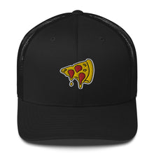 Load image into Gallery viewer, Drippy Pizza Slice Embroidered Trucker Cap