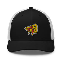 Load image into Gallery viewer, Drippy Pizza Slice Embroidered Trucker Cap