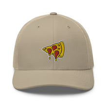 Load image into Gallery viewer, Drippy Pizza Slice Embroidered Trucker Cap