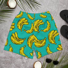 Load image into Gallery viewer, Tropical Banana Pattern Allover Men's Athletic Shorts
