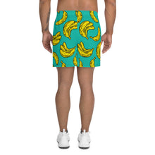Load image into Gallery viewer, Tropical Banana Pattern Allover Men's Athletic Shorts