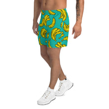 Load image into Gallery viewer, Tropical Banana Pattern Allover Men's Athletic Shorts