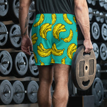 Load image into Gallery viewer, Tropical Banana Pattern Allover Men's Athletic Shorts