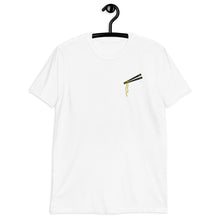 Load image into Gallery viewer, Chopsticks And Noodles Embroidered Short-Sleeve Unisex T-Shirt