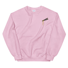 Load image into Gallery viewer, Chopsticks And Noodles Embroidered Unisex Sweatshirt
