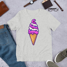 Load image into Gallery viewer, Cute Ice Cream Swirl Cone Unisex T-Shirt