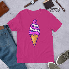 Load image into Gallery viewer, Cute Ice Cream Swirl Cone Unisex T-Shirt
