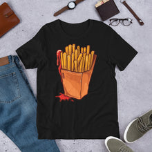 Load image into Gallery viewer, Fries And Ketchup Short-Sleeve Unisex Foodie T-Shirt