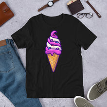 Load image into Gallery viewer, Cute Ice Cream Swirl Cone Unisex T-Shirt