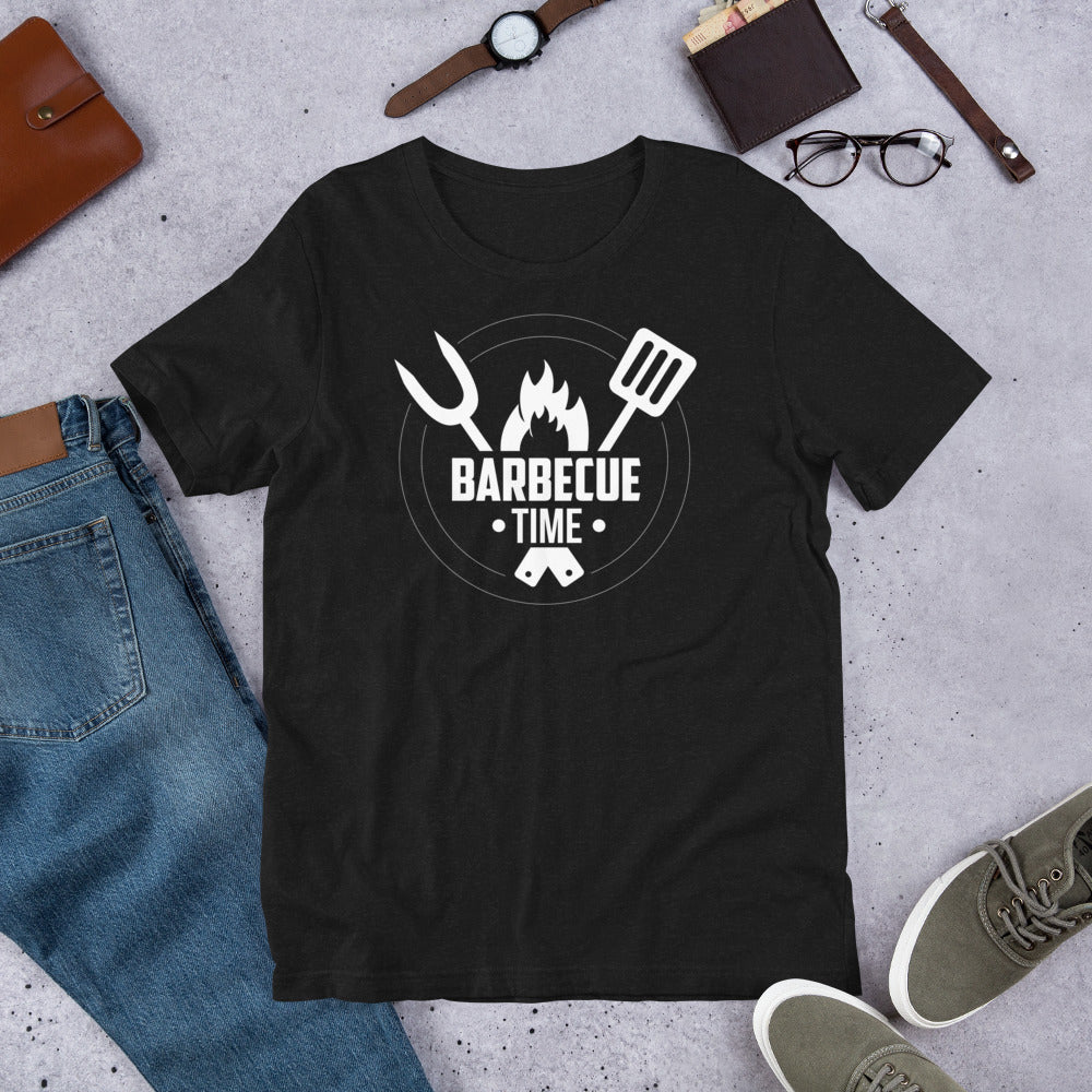 Barbecue Time Short-Sleeve Unisex Grilling T-Shirt
