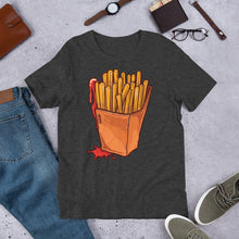 Load image into Gallery viewer, Fries And Ketchup Short-Sleeve Unisex Foodie T-Shirt