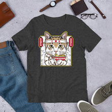 Load image into Gallery viewer, Ramen Noodle Soup Cat Shirt - Short-Sleeve Unisex