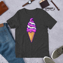 Load image into Gallery viewer, Cute Ice Cream Swirl Cone Unisex T-Shirt