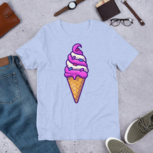 Load image into Gallery viewer, Cute Ice Cream Swirl Cone Unisex T-Shirt
