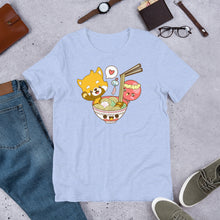 Load image into Gallery viewer, Kawaii Panda & Octopus Ramen Noodle Bowl Unisex T-Shirt