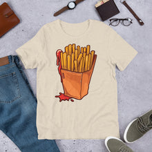 Load image into Gallery viewer, Fries And Ketchup Short-Sleeve Unisex Foodie T-Shirt