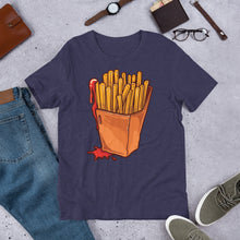 Load image into Gallery viewer, Fries And Ketchup Short-Sleeve Unisex Foodie T-Shirt