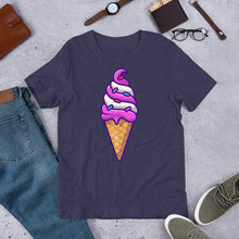 Load image into Gallery viewer, Cute Ice Cream Swirl Cone Unisex T-Shirt