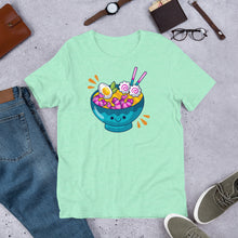 Load image into Gallery viewer, Kawaii Ramen Bowl Short-Sleeve Unisex Food T-Shirt