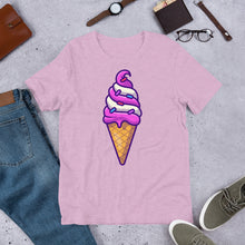 Load image into Gallery viewer, Cute Ice Cream Swirl Cone Unisex T-Shirt