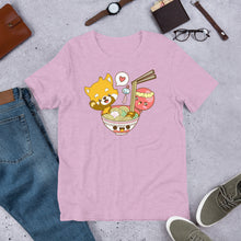 Load image into Gallery viewer, Kawaii Panda & Octopus Ramen Noodle Bowl Unisex T-Shirt