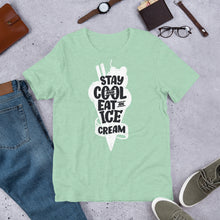 Load image into Gallery viewer, Stay Cool Eat An Ice Cream Unisex T-Shirt