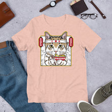 Load image into Gallery viewer, Ramen Noodle Soup Cat Shirt - Short-Sleeve Unisex