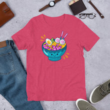 Load image into Gallery viewer, Kawaii Ramen Bowl Short-Sleeve Unisex Food T-Shirt