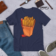 Load image into Gallery viewer, Fries And Ketchup Short-Sleeve Unisex Foodie T-Shirt