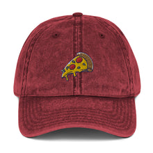 Load image into Gallery viewer, Pizza Slice Embroidered Vintage Cap